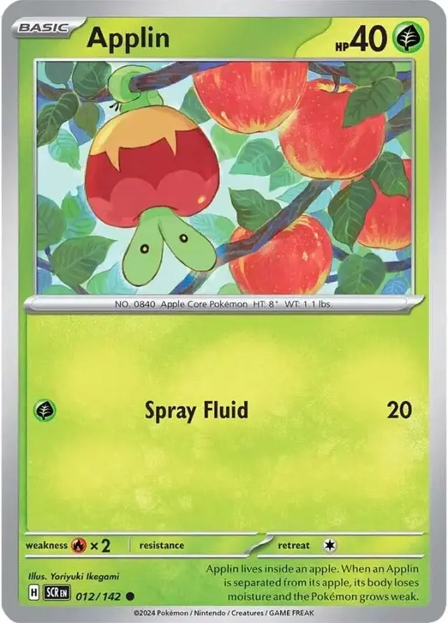 Applin - Pokemon Stellar Crown #12