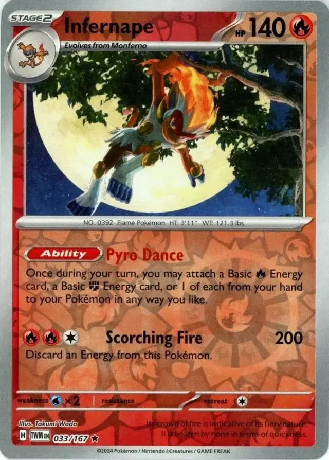 Infernape [Reverse Holo] - Pokemon Twilight Masquerade #33