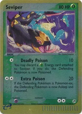 Seviper [Reverse Holo] - Pokemon Sandstorm #11