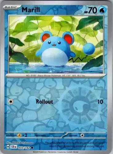 Marill [Reverse Holo] - Pokemon Stellar Crown #33