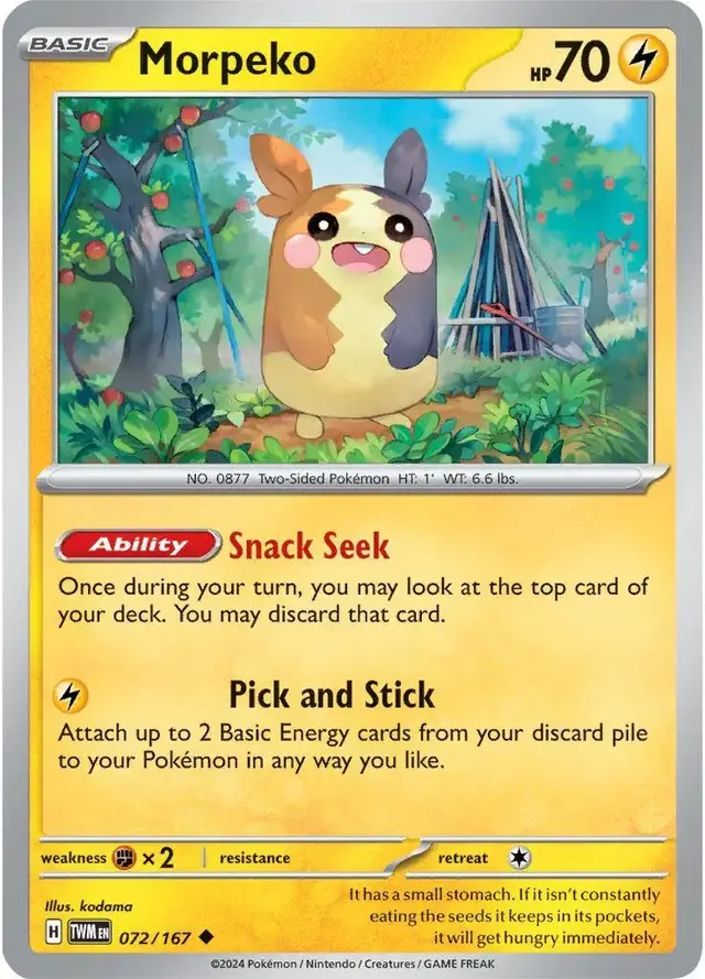 Morpeko - Pokemon Twilight Masquerade #72