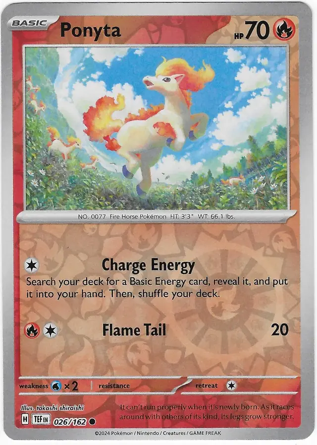 Ponyta [Reverse Holo] - Pokemon Temporal Forces #26