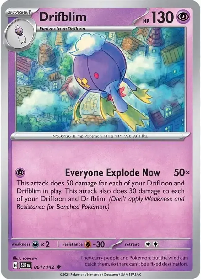 Drifblim - Pokemon Stellar Crown #61