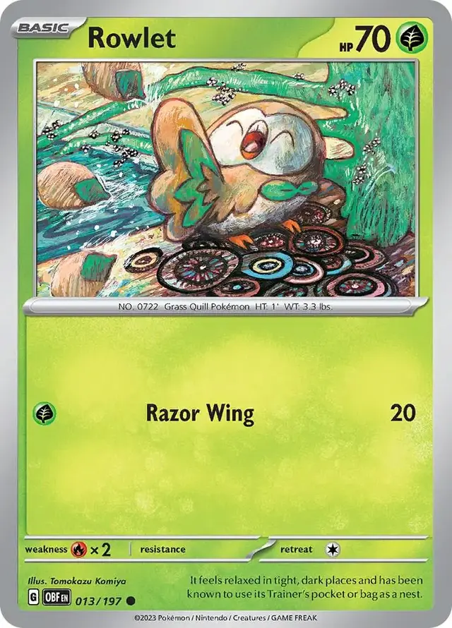 Rowlet - Pokemon Obsidian Flames #13