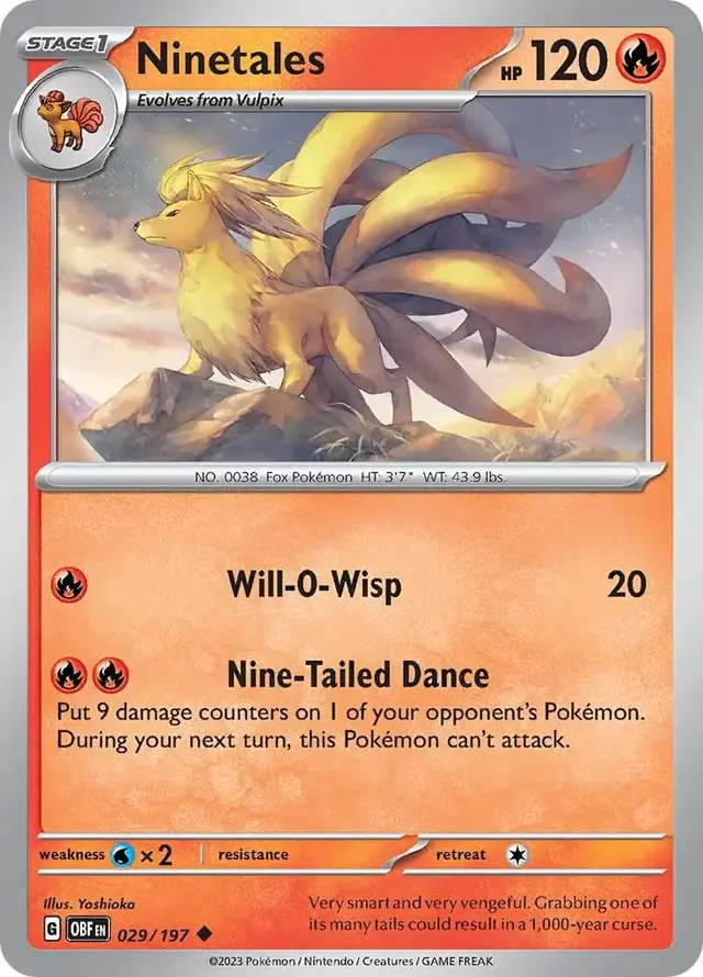 Ninetales - Pokemon Obsidian Flames #29