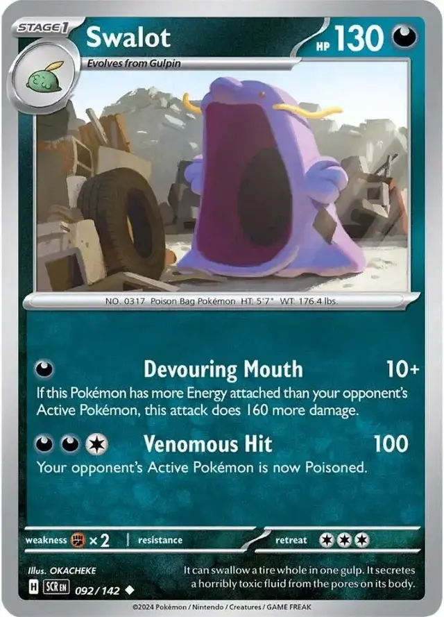 Swalot - Pokemon Stellar Crown #92
