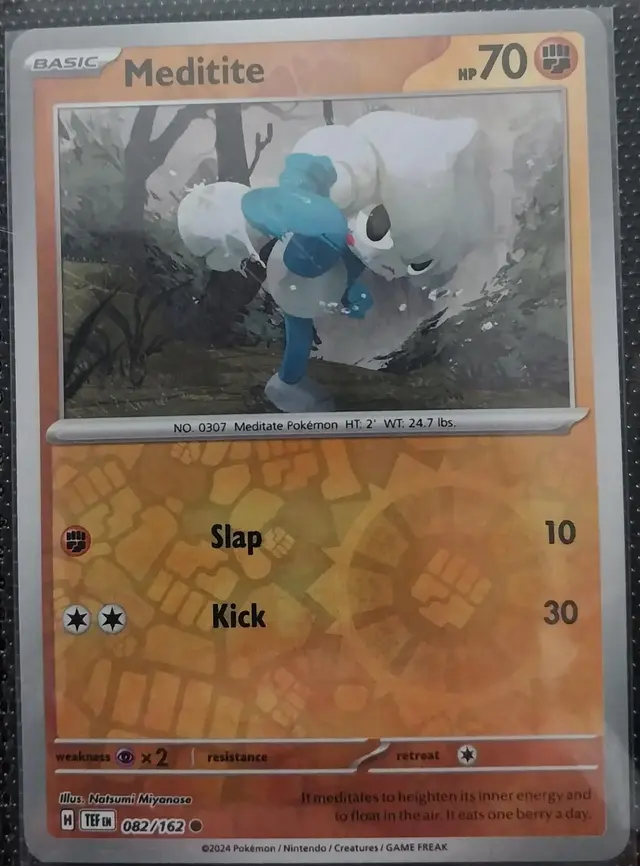 Meditite [Reverse Holo] - Pokemon Temporal Forces #82