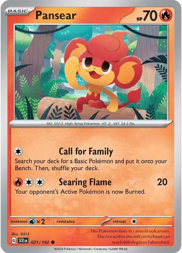 Pansear - Pokemon Stellar Crown #21