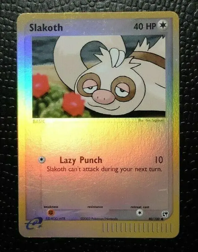 Slakoth [Reverse Holo] - Pokemon Sandstorm #80