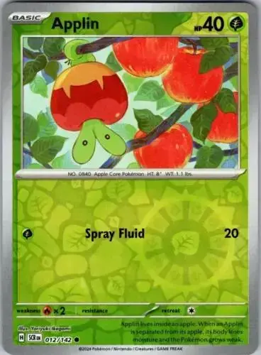 Applin [Reverse Holo] - Pokemon Stellar Crown #12
