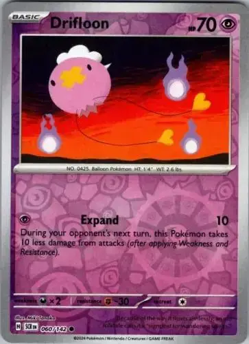Drifloon [Reverse Holo] - Pokemon Stellar Crown #60