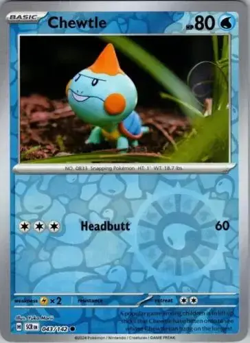 Chewtle [Reverse Holo] - Pokemon Stellar Crown #43