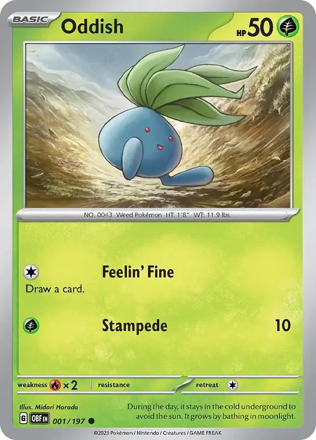 Oddish - Pokemon Obsidian Flames #1