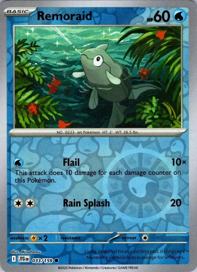 Remoraid [Reverse Holo] - Pokemon Journey Together #33