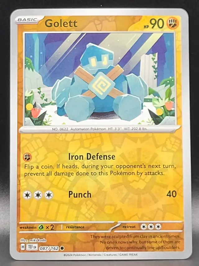 Golett [Reverse Holo] - Pokemon Temporal Forces #87