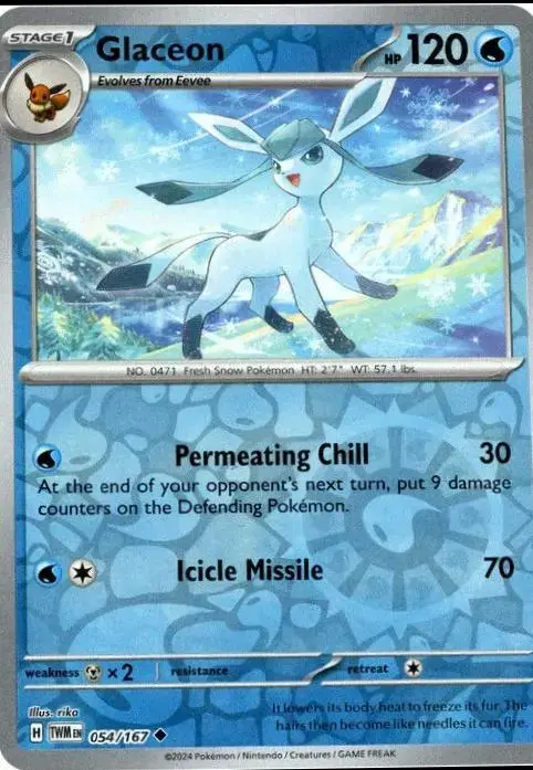 Glaceon [Reverse Holo] - Pokemon Twilight Masquerade #54