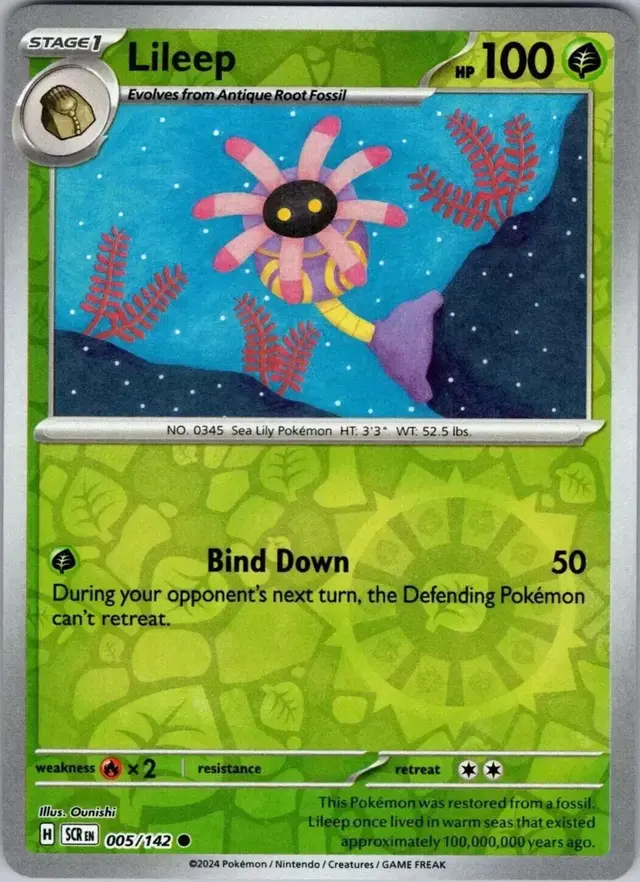 Lileep [Reverse Holo] - Pokemon Stellar Crown #5