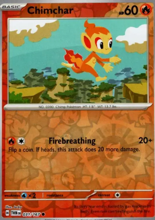Chimchar [Reverse Holo] - Pokemon Twilight Masquerade #31
