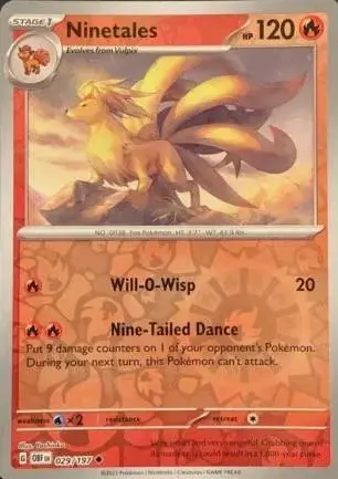 Ninetales [Reverse Holo] - Pokemon Obsidian Flames #29