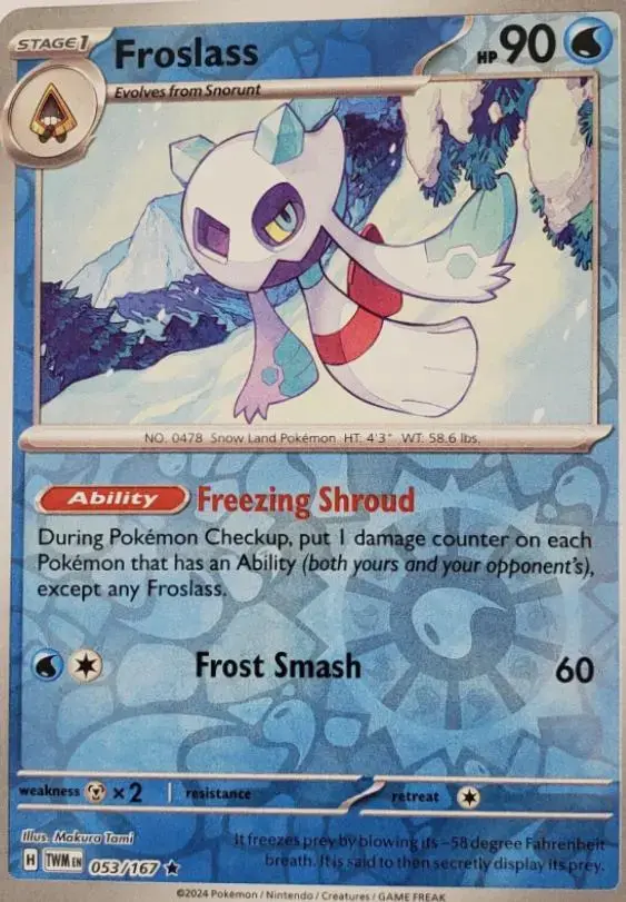 Froslass [Reverse Holo] - Pokemon Twilight Masquerade #53