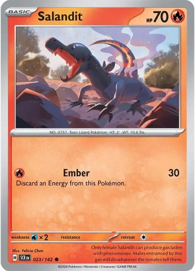 Salandit - Pokemon Stellar Crown #23