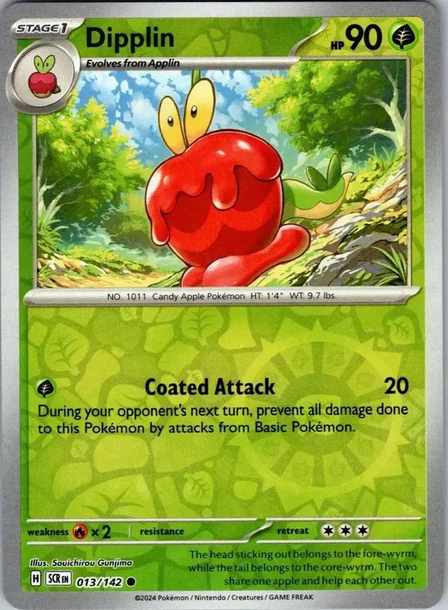 Dipplin [Reverse Holo] - Pokemon Stellar Crown #13