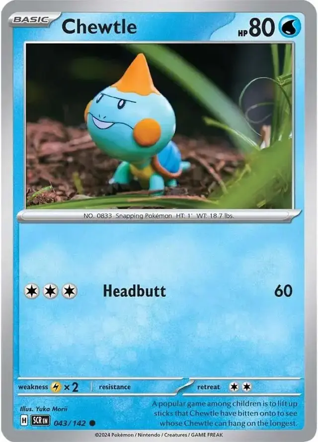 Chewtle - Pokemon Stellar Crown #43