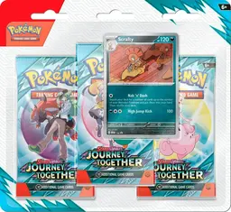 3 Pack Blister: Scrafty - Pokemon Journey Together