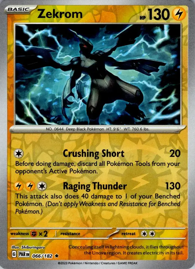 Zekrom [Reverse Holo] - Pokemon Paradox Rift #66
