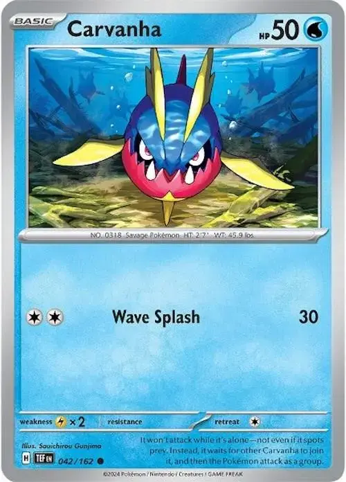 Carvanha - Pokemon Temporal Forces #42