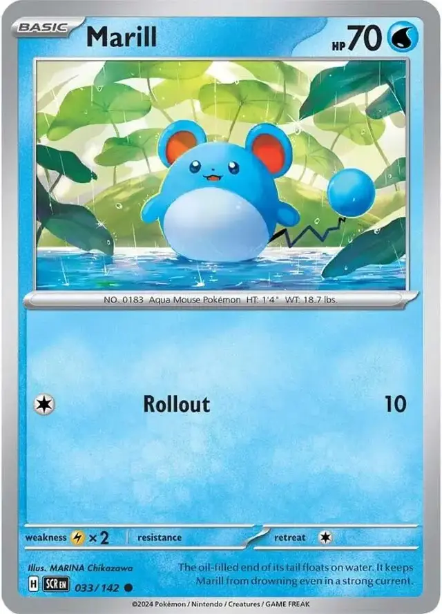 Marill - Pokemon Stellar Crown #33