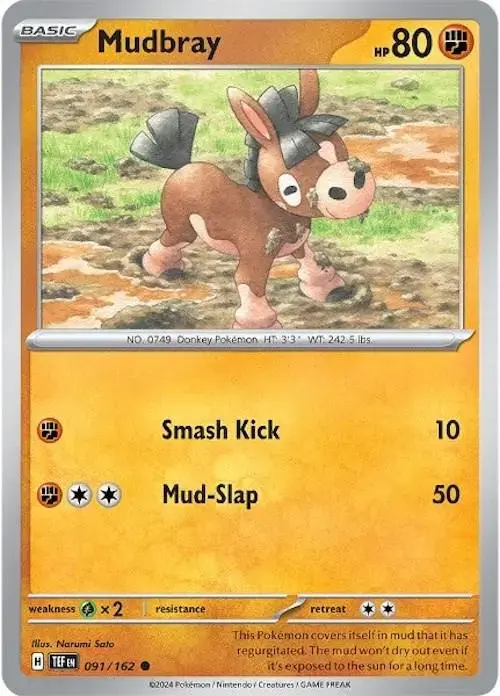 Mudbray - Pokemon Temporal Forces #91