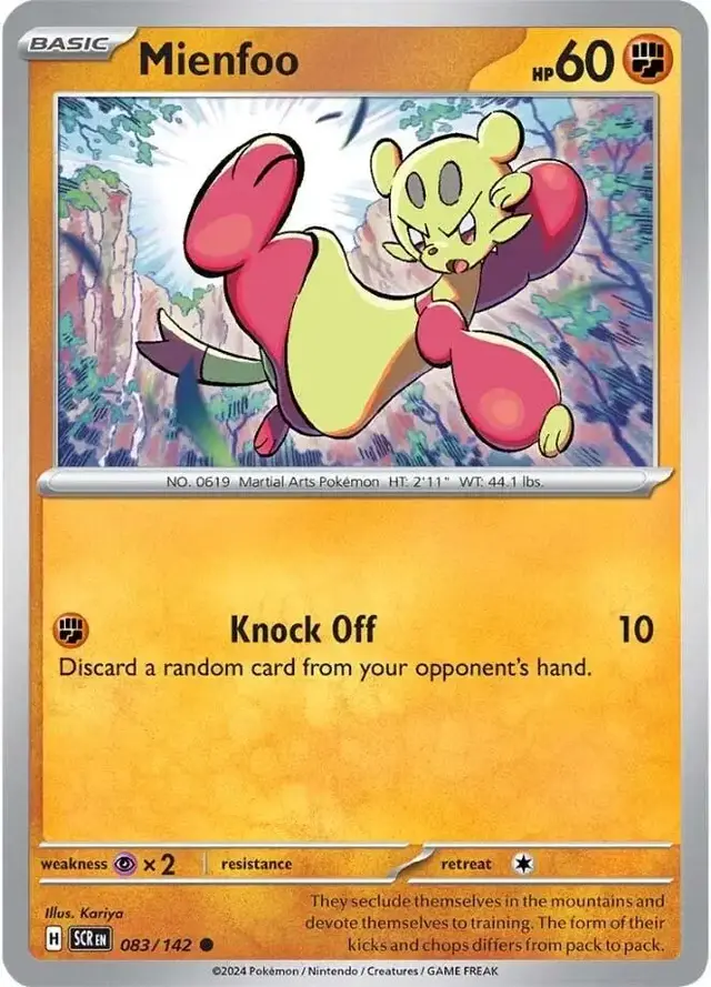 Mienfoo - Pokemon Stellar Crown #83