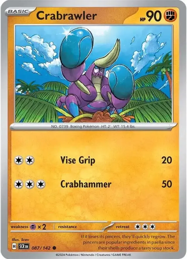 Crabrawler - Pokemon Stellar Crown #87