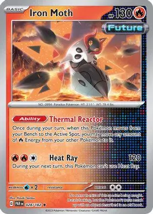 Iron Moth [Reverse Holo] - Pokemon Paradox Rift #28