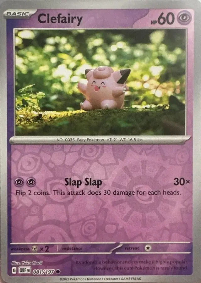 Clefairy [Reverse Holo] - Pokemon Obsidian Flames #81