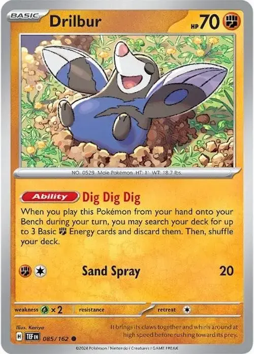 Drilbur - Pokemon Temporal Forces #85