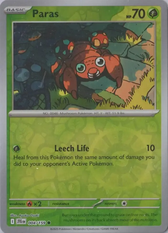 Paras [Reverse Holo] - Pokemon Journey Together #4