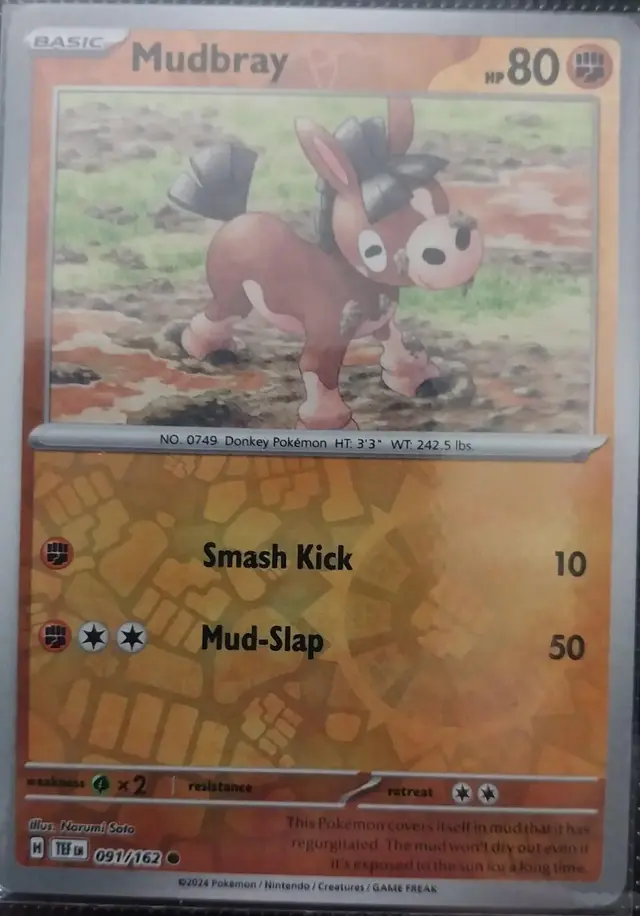 Mudbray [Reverse Holo] - Pokemon Temporal Forces #91