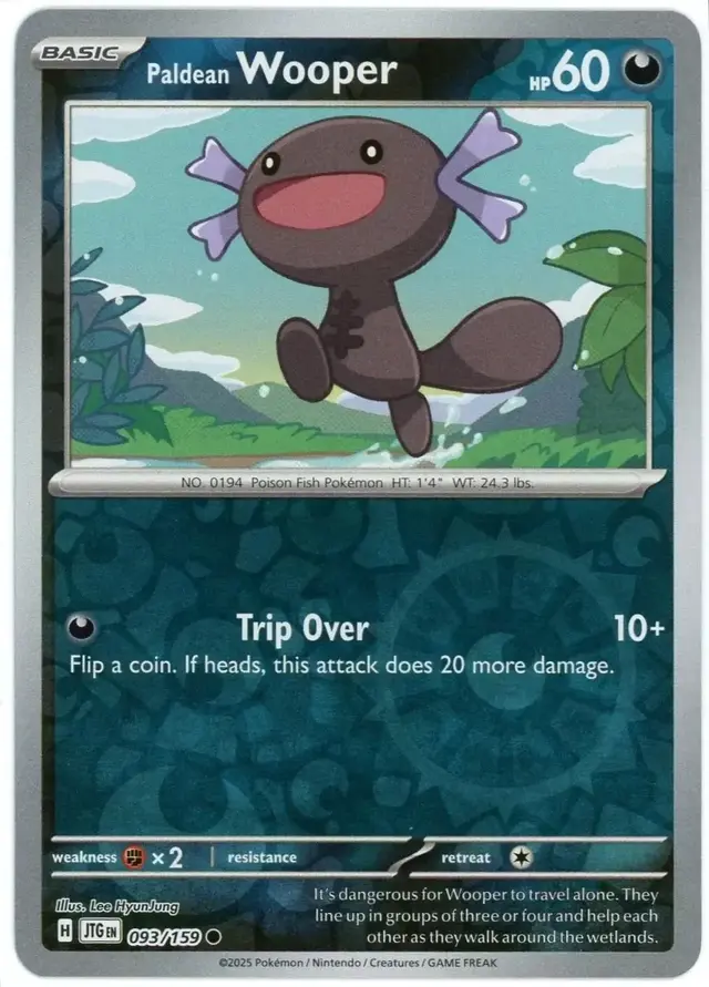 Paldean Wooper [Reverse Holo] - Pokemon Journey Together #93
