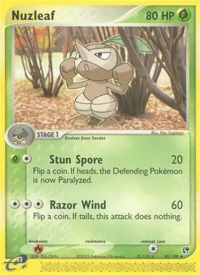 Nuzleaf - Pokemon Sandstorm #49