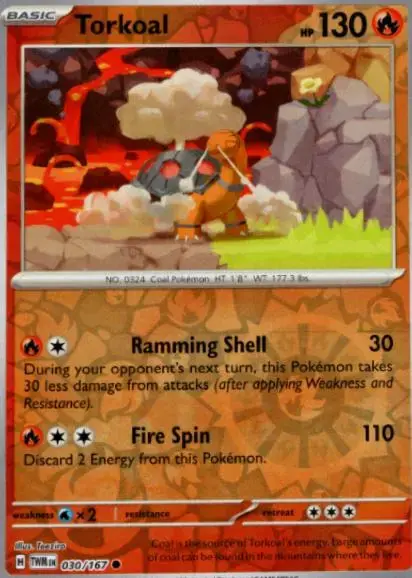 Torkoal [Reverse Holo] - Pokemon Twilight Masquerade #30