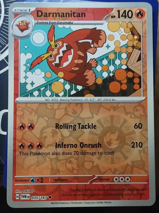 Darmanitan [Reverse Holo] - Pokemon Twilight Masquerade #35