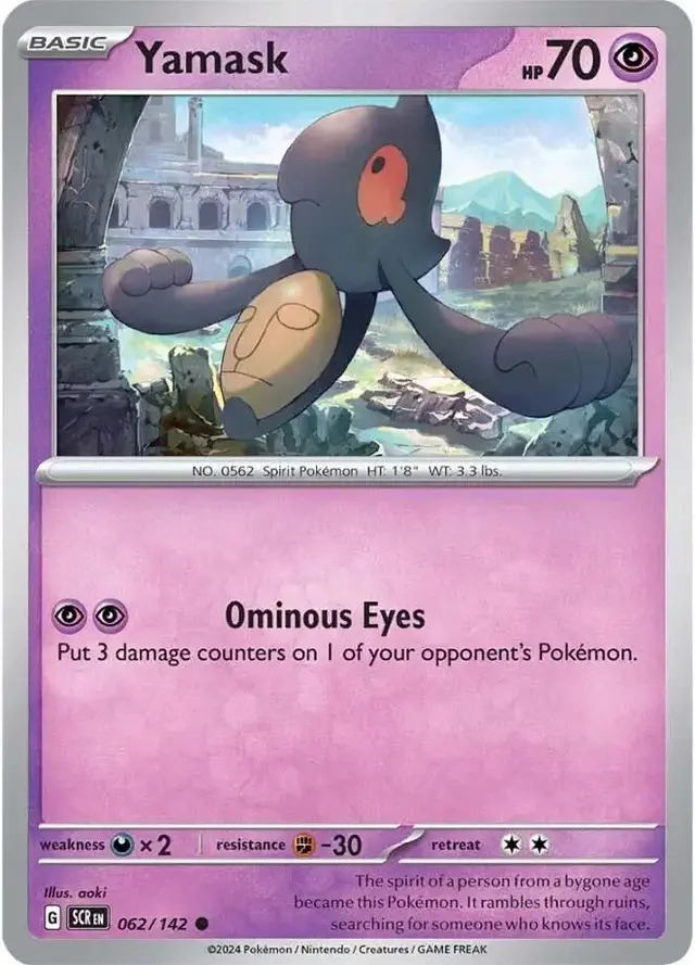 Yamask - Pokemon Stellar Crown #62
