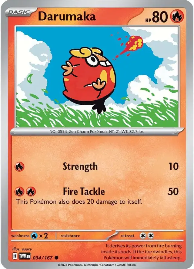 Darumaka - Pokemon Twilight Masquerade #34