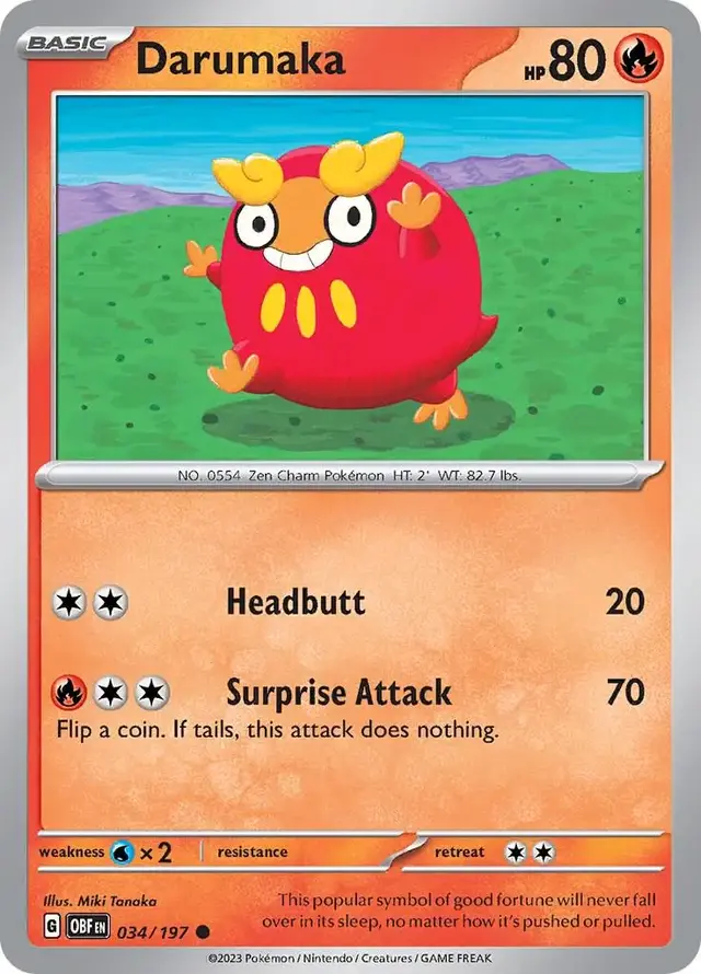 Darumaka - Pokemon Obsidian Flames #34