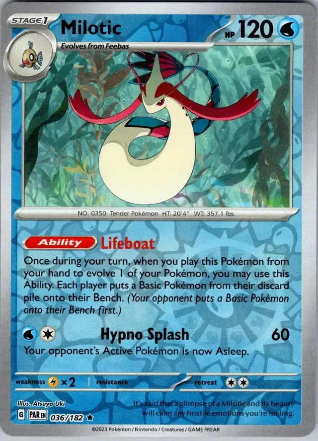 Milotic [Reverse Holo] - Pokemon Paradox Rift #36