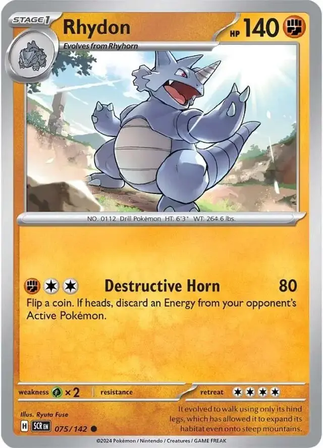 Rhydon - Pokemon Stellar Crown #75