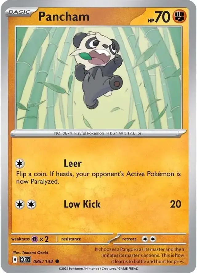 Pancham - Pokemon Stellar Crown #85