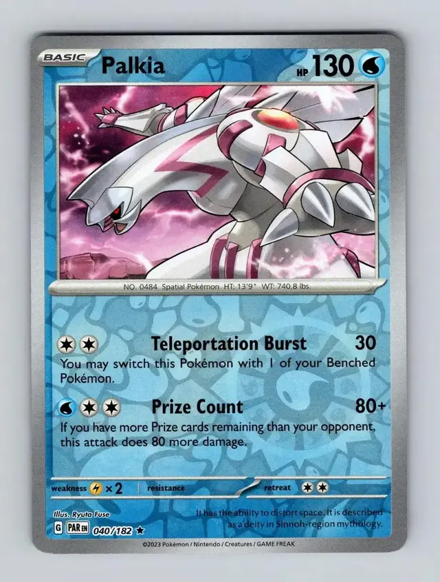 Palkia [Reverse Holo] - Pokemon Paradox Rift #40